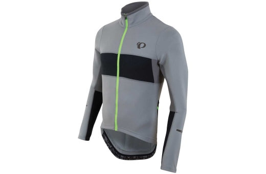 Pearl Izumi Men's Elite Thermal Long-Sleeved Jersey-Monument/Black