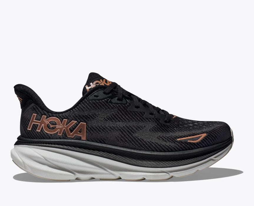 Hoka Women's Clifton 9 Black/Rose Gold (BRGL)