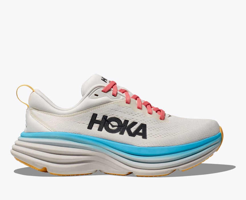 Hoka Women's Bondi 8 Blanc De Blanc/Swim Day (BSW)