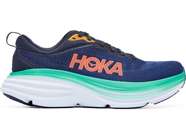 Hoka Women's Bondi 8 Outer Space/Bellwether Blue