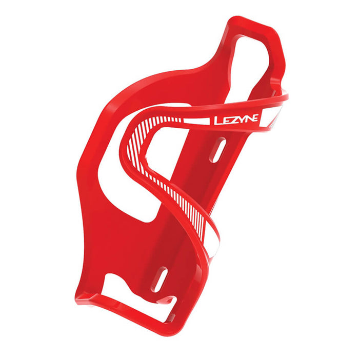 Lezyne Flow Water Bottle Cage SL Left Side Loading Red