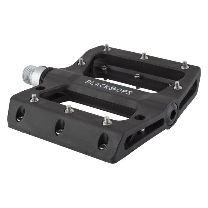 Black Ops Nylo-Pro II Flat Pedals Black