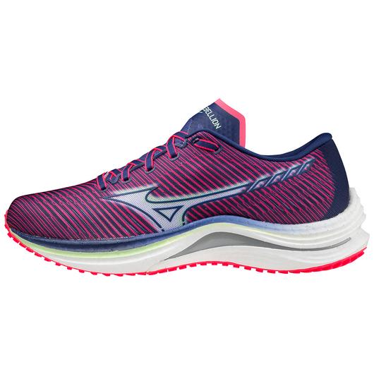 Mizuno Wave Rebellion Women's Running Shoe Diva Pink Indigo White