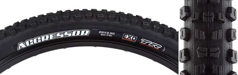 Maxxis Aggressor Tire - 29 x 2.30, Tubeless, Folding, Black, Dual, EXO