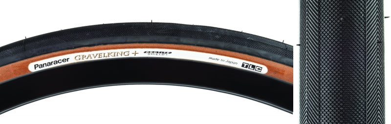 Panaracer GravelKing Gravel King+ Slick Black/Brown Tire