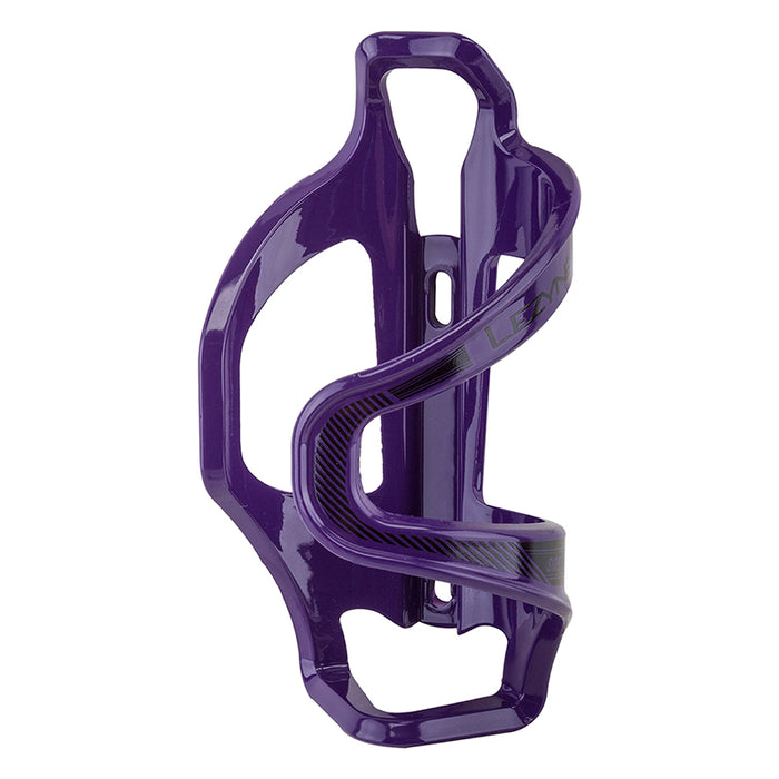 Lezyne Flow Water Bottle Cage SL Left Side Loading Purple