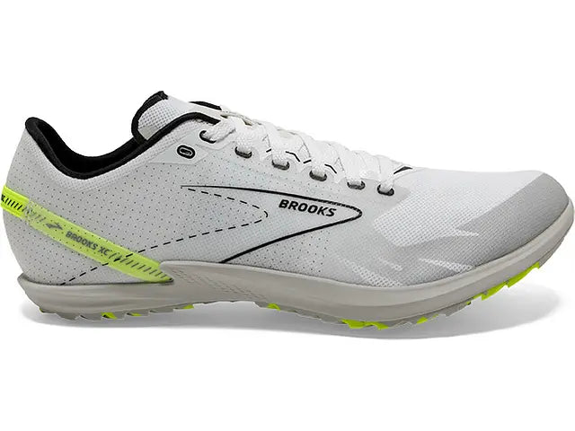 Brooks Draft XC Unisex Speed/Spikes White/Yellow