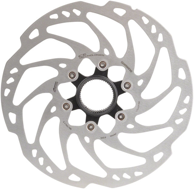 Shimano SLX SM-RT70-L Disc Brake Rotor - 203mm, Center Lock, Silver