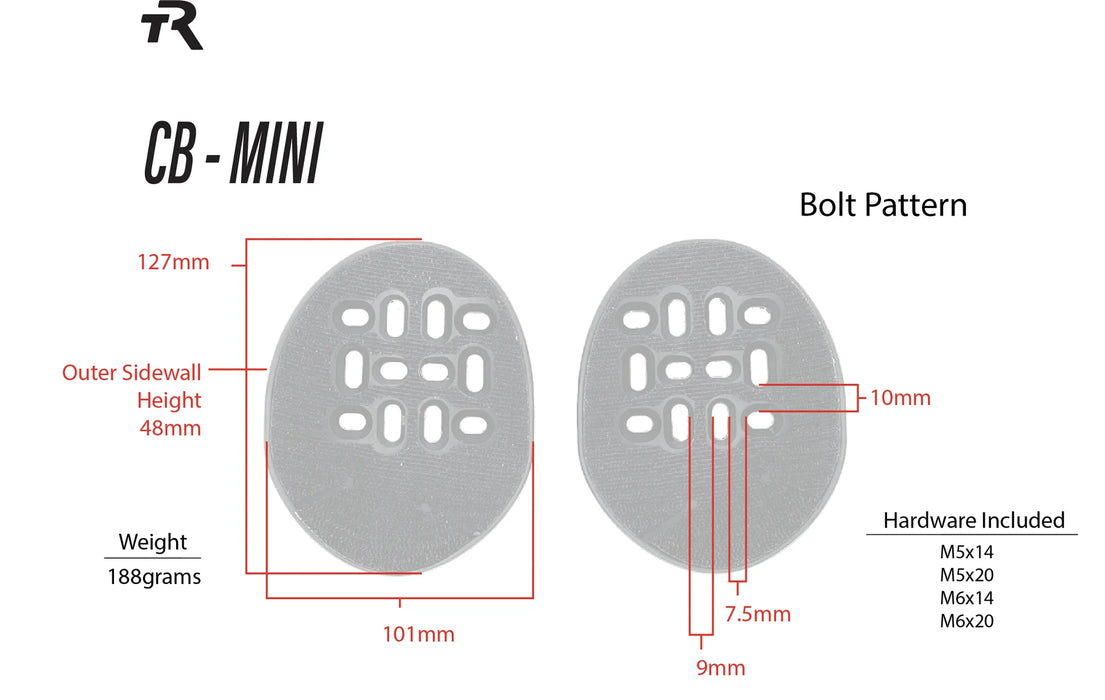 TriRig Mini Closed Back Arm Cups