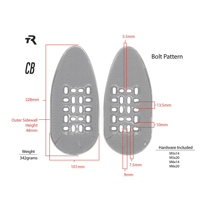 TriRig Closed Back Carbon Scoops