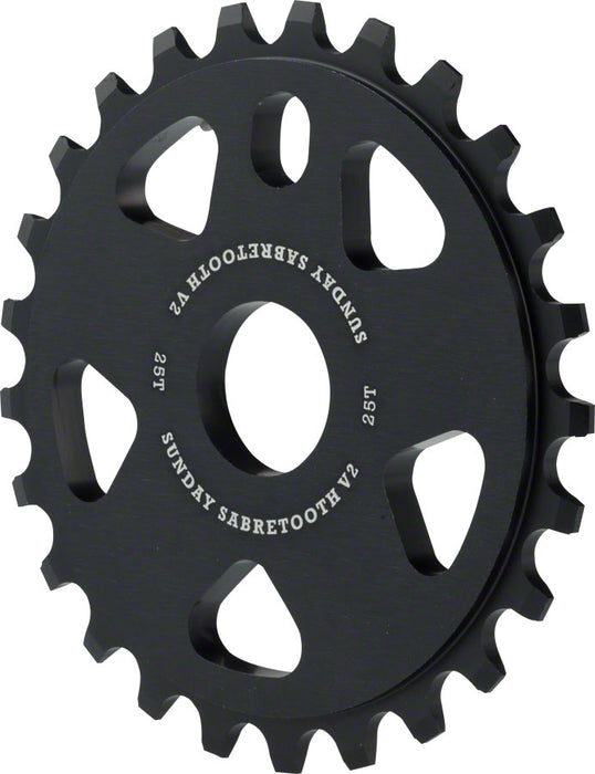 Sunday Sabretooth V2 Sprocket - 25t, Black