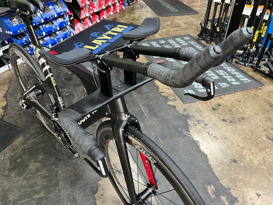 Argon 18 E-119 Tri+ SRAM Red eTap 11 Speed - ZIPP 404 Firecrest - Black 2022