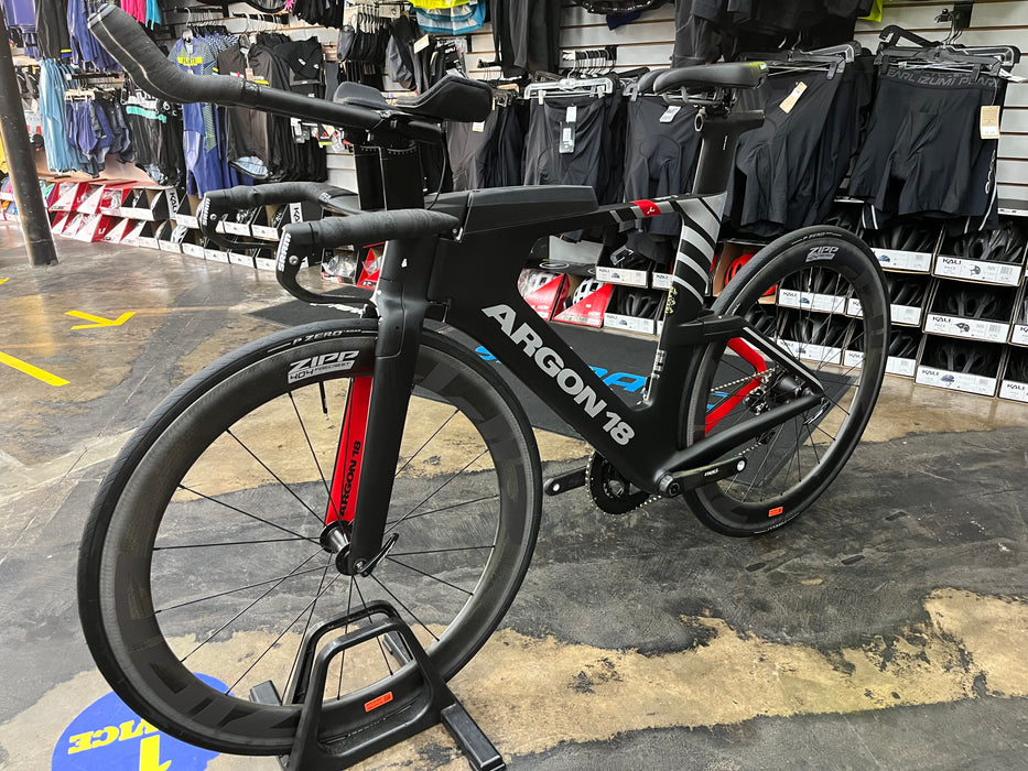 Argon 18 E-119 Tri+ SRAM Red eTap 11 Speed - ZIPP 404 Firecrest - Black 2022