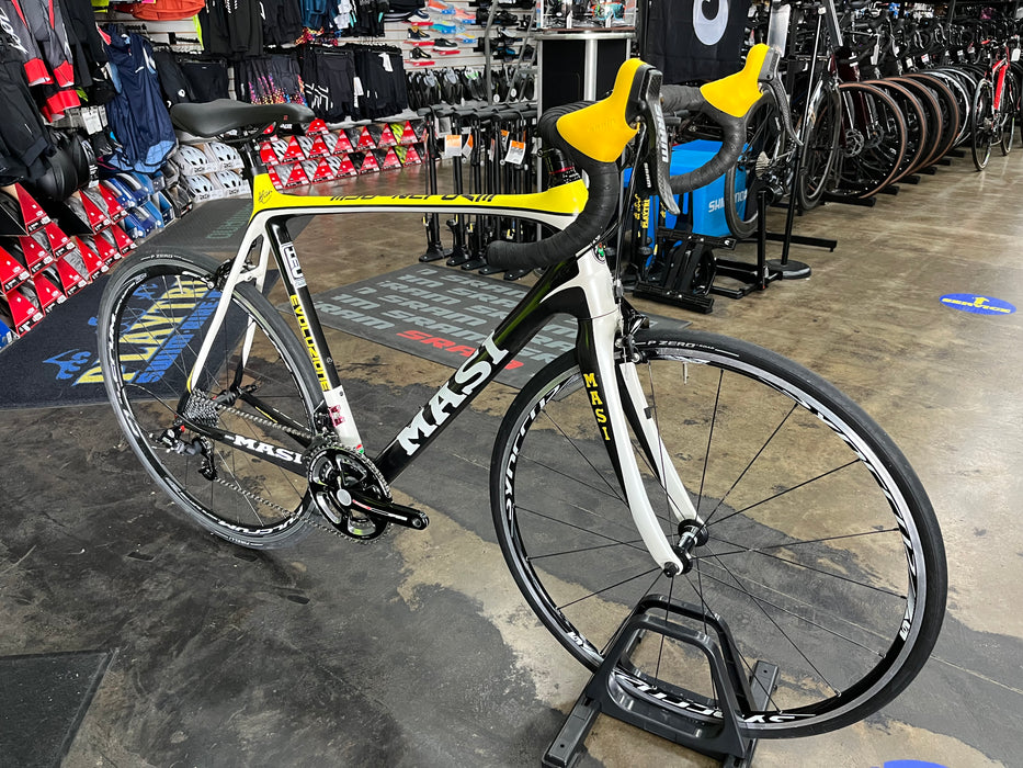 Masi Evoluzione SRAM Rival 10 Speed - Black/White/Yellow 2012 USED