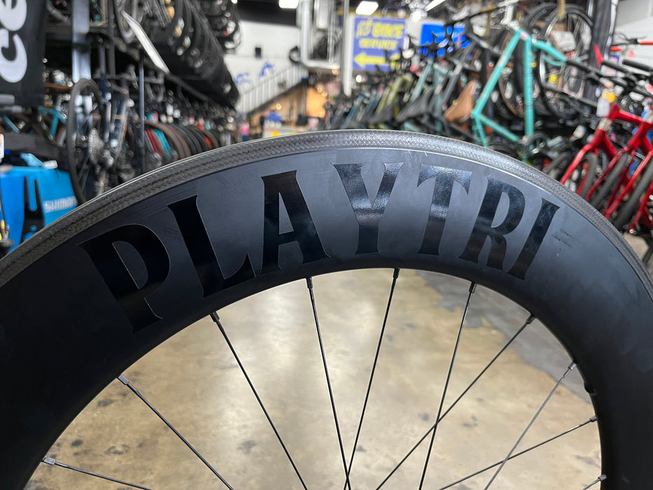 Playtri Carbon Rim Brake Wheels 80mm - DEMO