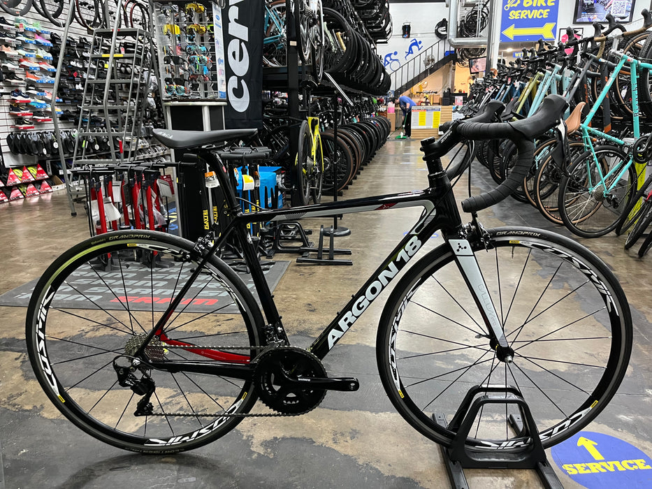 Argon 18 Gallium Pro Rim Shimano 105 - Black/Speed White 2019 DEMO