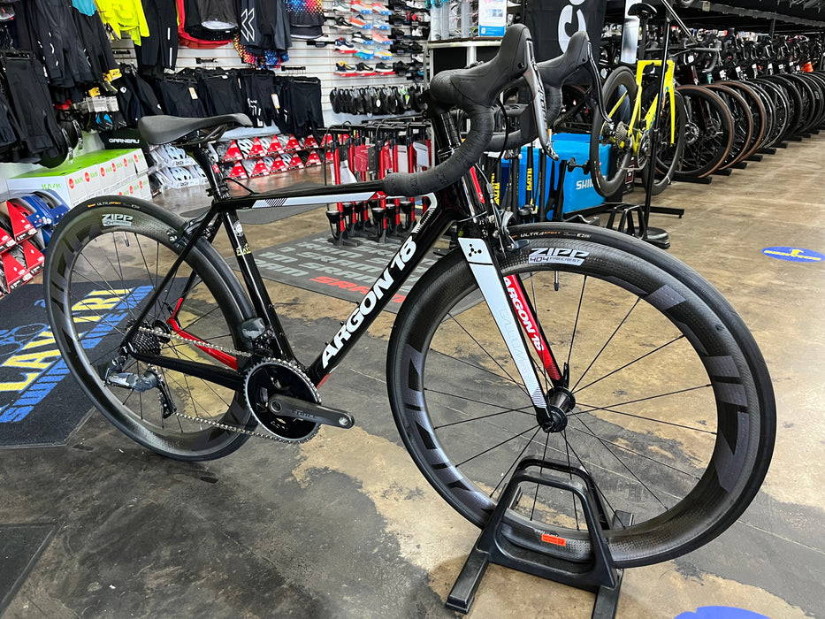 Argon 18 Gallium Pro SRAM Force eTap AXS w/ ZIPP 404 Firecrest wheels - Black/White 2019