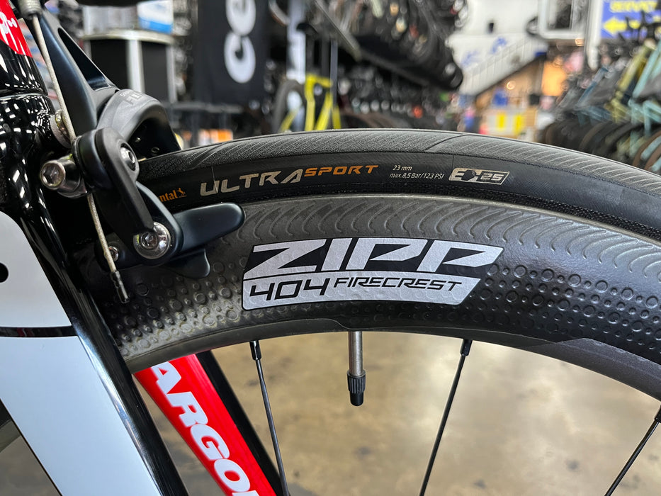 Argon 18 Gallium Pro SRAM Force eTap AXS w/ ZIPP 404 Firecrest wheels - Black/White 2019