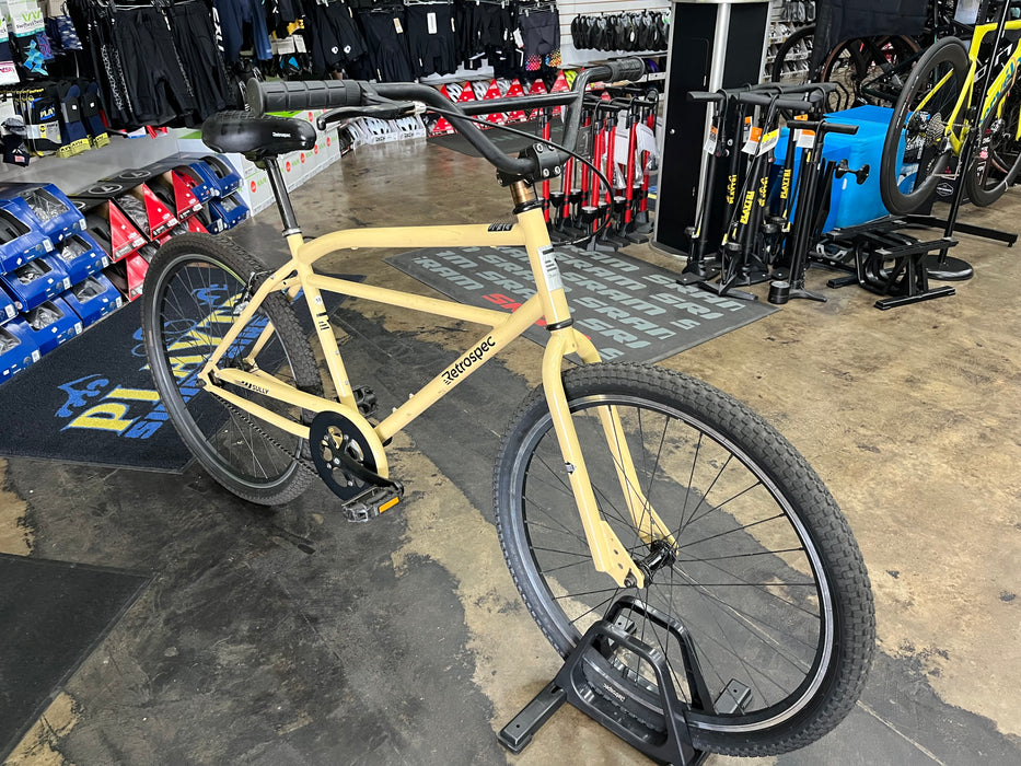 Retrospec Sully Klunker-Style Single-Speed Bike - Desert Sand 2022 DEMO