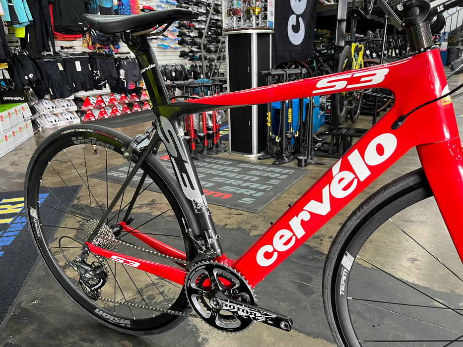 Cervelo S3 Shimano Ultegra 11 Speed - CeramicSpeed Bottom Bracket and OSPW System - Red 2014 DEMO