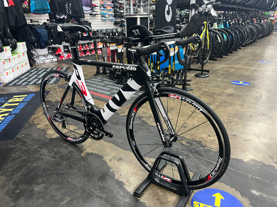 Cervelo P3 Shimano Ultegra 10 Speed - White/Black 2014 DEMO