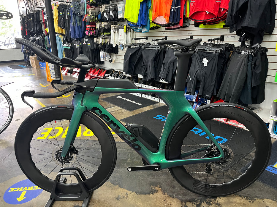 Cervelo P5 SRAM Red AXS w/ Vuka Shift AXS 90 Princeton CarbonWorks Mach 7580 Wheels - 2024