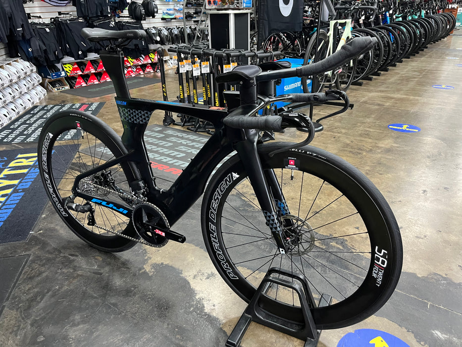 Fuji Norcom Straight 2.1 SRAM Rival eTap AXS w/Profile Design 58 TwentyFour Wheels - Satin Carbon 2022