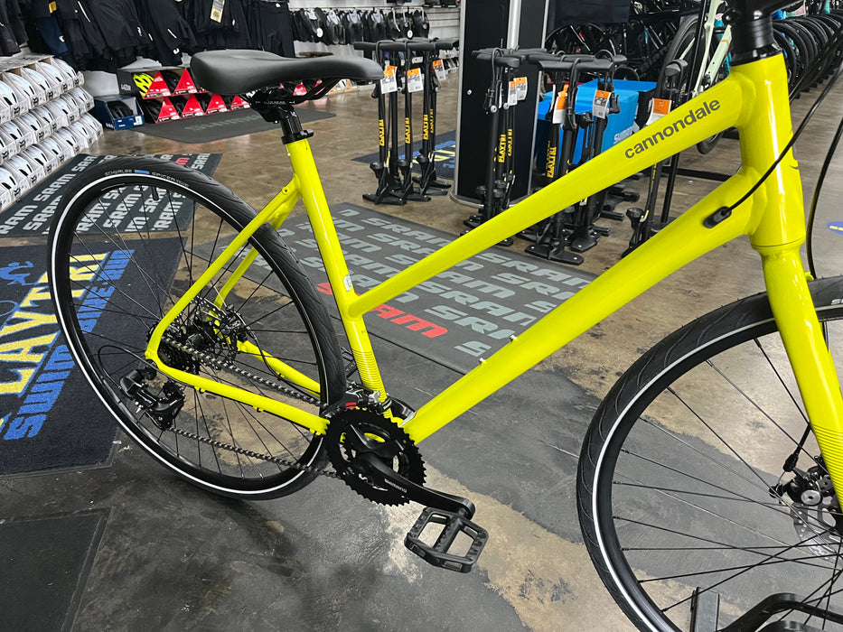 Cannondale Women's Quick 5 Disc Remixte Shimano Tourney - Highlighter 2021