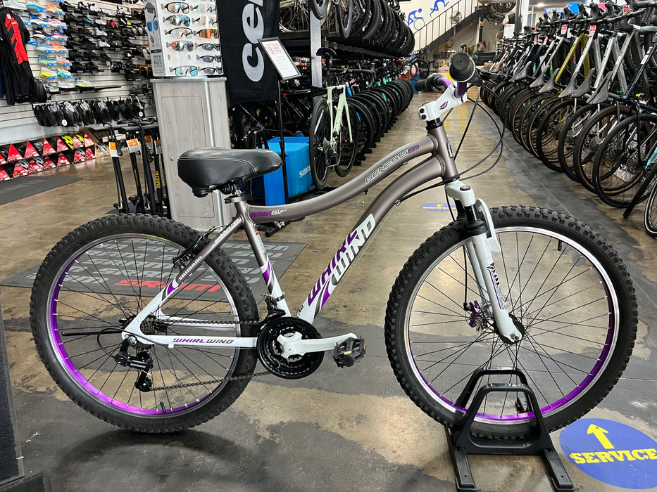 Genesis 26" Whirlwind Mountain Bike - Grey/White/Purple USED