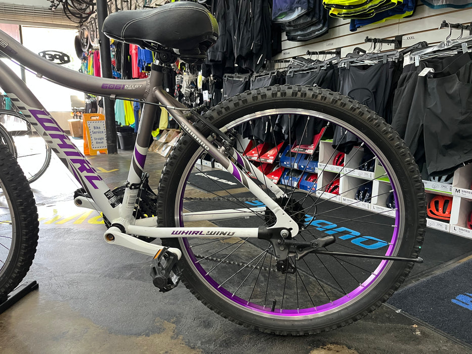 Genesis 26" Whirlwind Mountain Bike - Grey/White/Purple USED