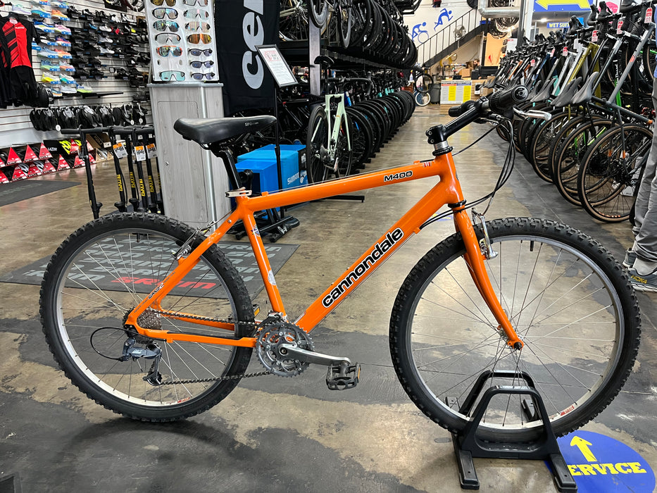 Cannondale M400 26" Mountain Bike Shimano Deore 8 Speed - Orange 1998 USED