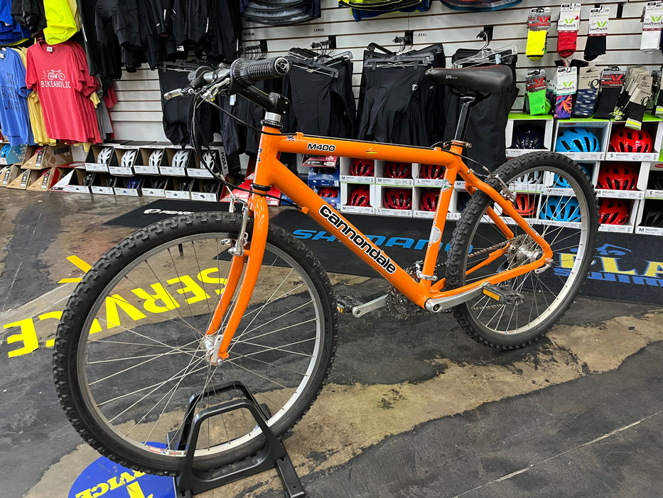 Cannondale M400 26" Mountain Bike Shimano Deore 8 Speed - Orange 1998 USED