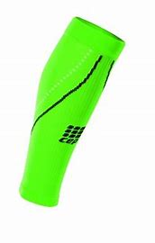 CEP Men's Allsports Night Edition Compression Run Sleeves - Neon Green/Reflective