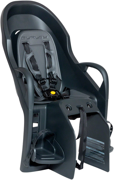 Burley Dash Frame Mount Child Seat - Black/Gray