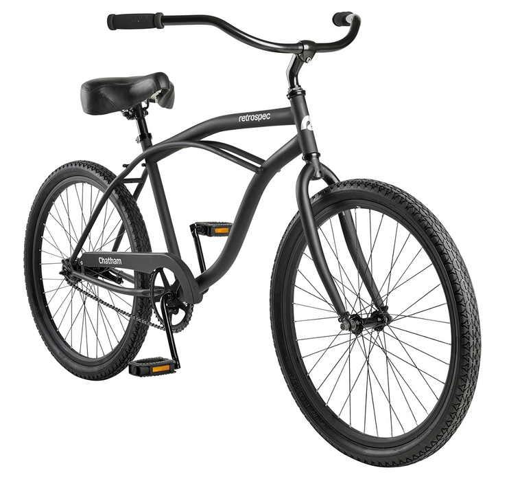 Retrospec Chatham Kid's Beach Cruiser 24" 1-Speed - Matte Black 2022