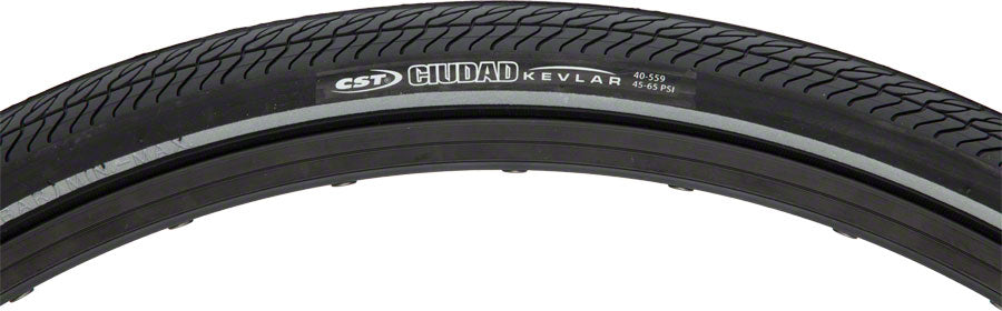 CST Ciudad Tire - 700 x 32, Clincher, Wire, Black, Aramid Puncture Protection