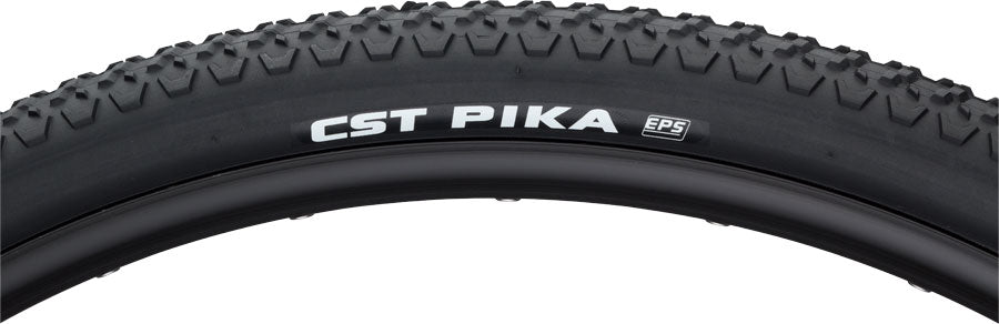 CST Pika Tire - 700 x 42, Clincher, Wire, Black, 60tpi, EPS Puncture Protection