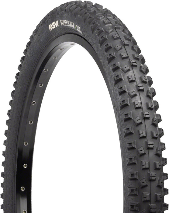 MSW Utility Player Tire - 24 x 2.25, Black, Rigid Wire Bead, 33tpi