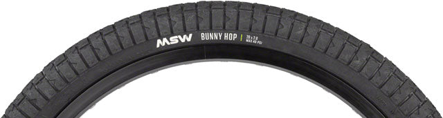 MSW Bunny Hop Tire - 20 x 2.0, Black, Rigid Wire Bead, 33tpi