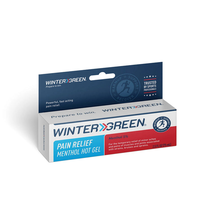 Wintergreen Pain Relief Menthol Hot Gel 2.5oz