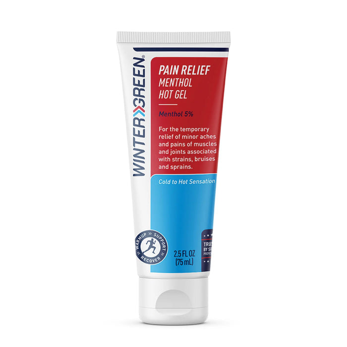 Wintergreen Pain Relief Menthol Hot Gel 2.5oz