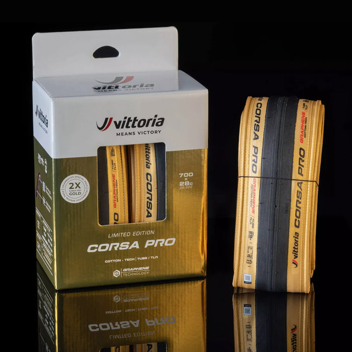 Vittoria Corsa Pro Gold Limited Edition Tire Set