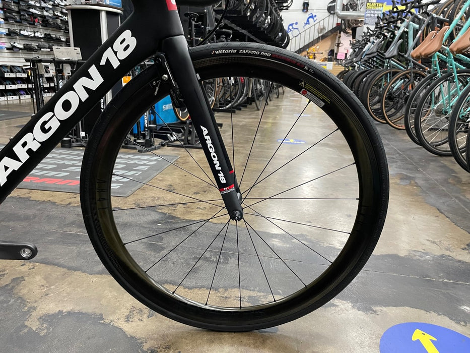 Argon 18 Nitrogen Pro Rim SRAM Force eTap AXS - Reynolds AR41 Carbon Wheelset - Black 2022 DEMO