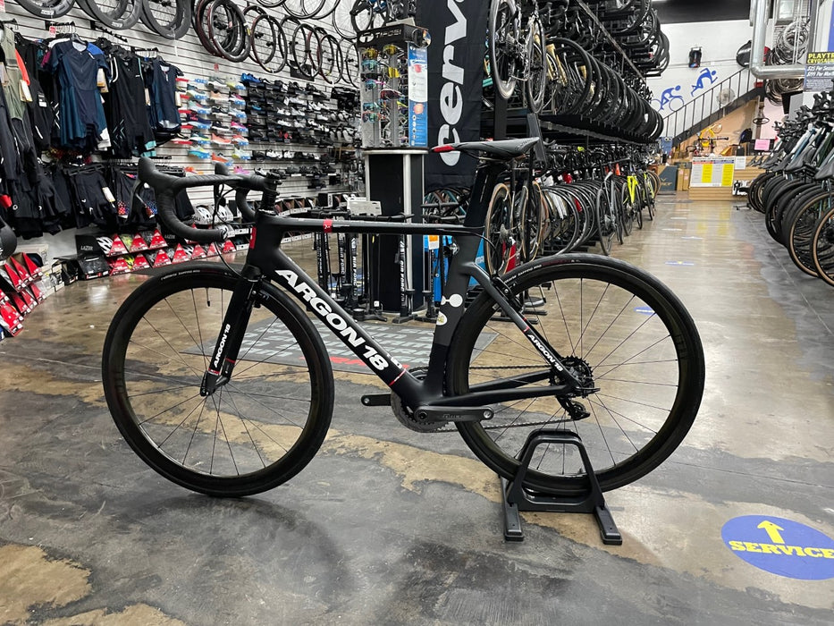 Argon 18 Nitrogen Pro Rim SRAM Force eTap AXS - Reynolds AR41 Carbon Wheelset - Black 2022 DEMO