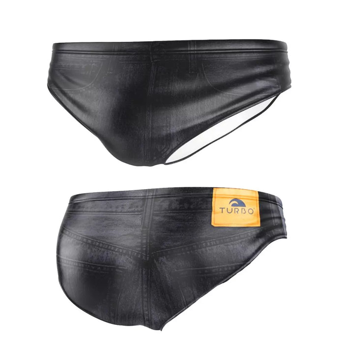 TURBO Men's Water Polo Swimsuit Jeans Turbo Black