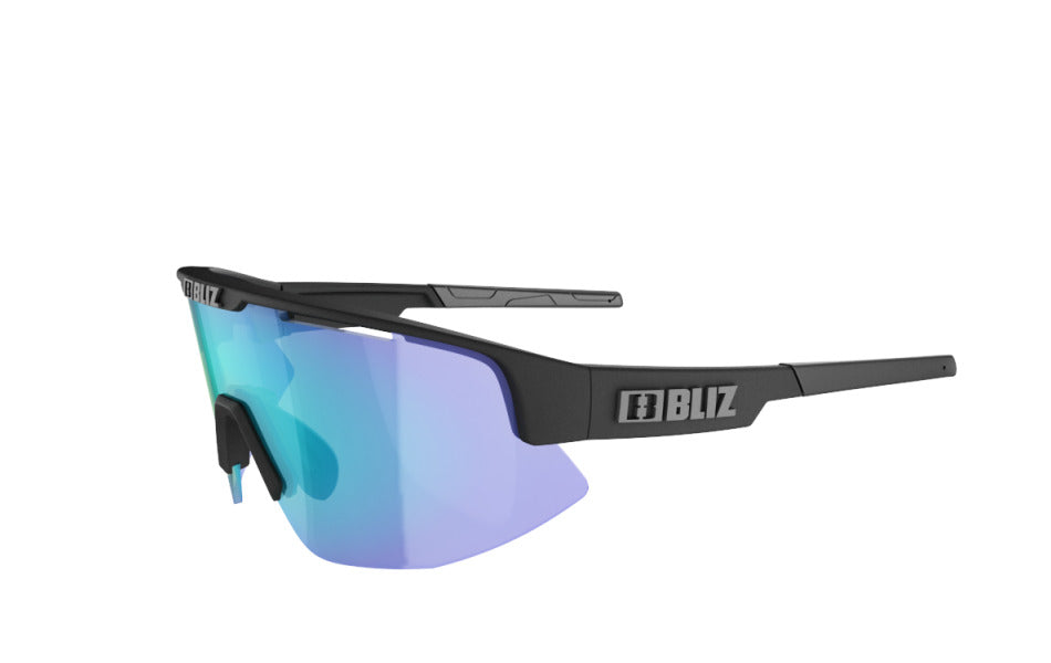 Bliz "Matrix Small" - Nordic Light / Matte Black Frame with Blue Multi Lens