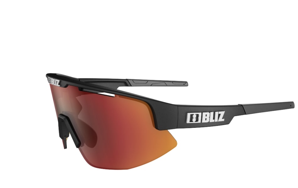 Bliz "Matrix" - Matte Black Frame / Brown with Red Multi Lens