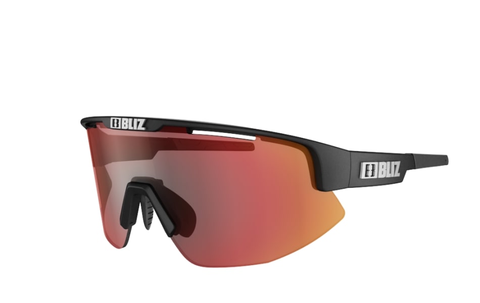 Bliz "Matrix" - Matte Black Frame / Brown with Red Multi Lens