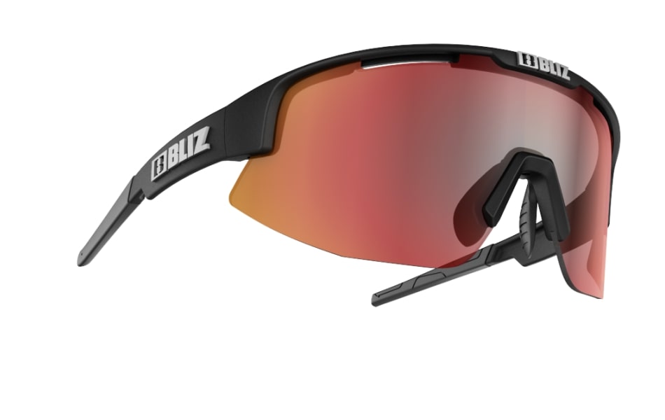 Bliz "Matrix" - Matte Black Frame / Brown with Red Multi Lens