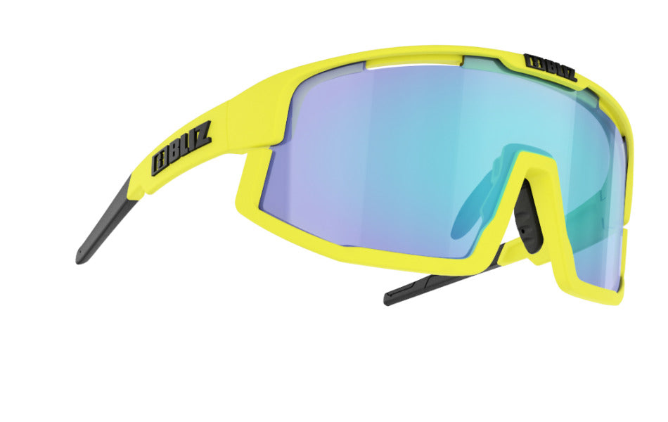 Bliz "Vision" - Matte Yellow Frame / Smoke with Blue Multi Lens